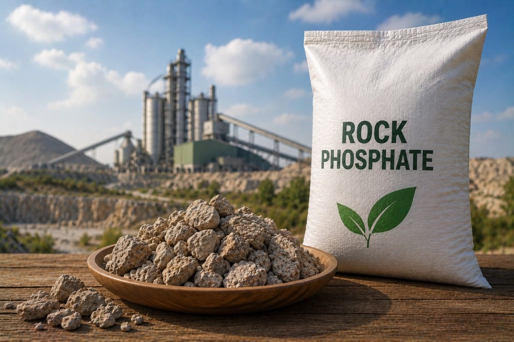 Rock phosphate bag and material